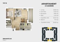 Apartament 2 camere decomandat Siena Residence Metrou Berceni