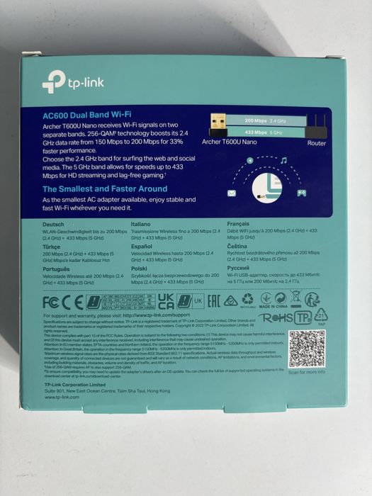 Adaptor Wireless TP-link Archer T600U Nano, AC600, garantie 2 ani