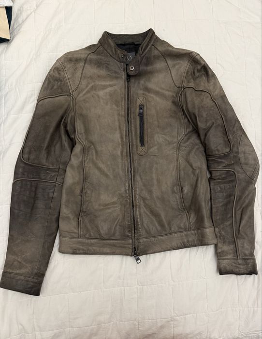 Кожаная куртка Armani Exchange - размер S