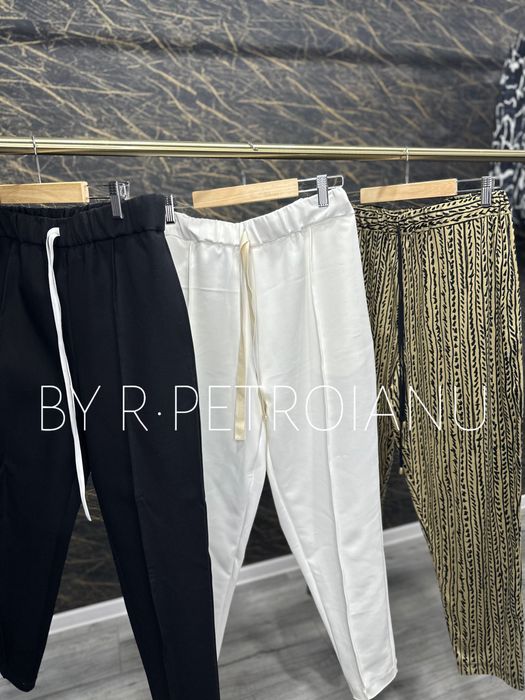 Pantaloni lungi albi by Petroianu