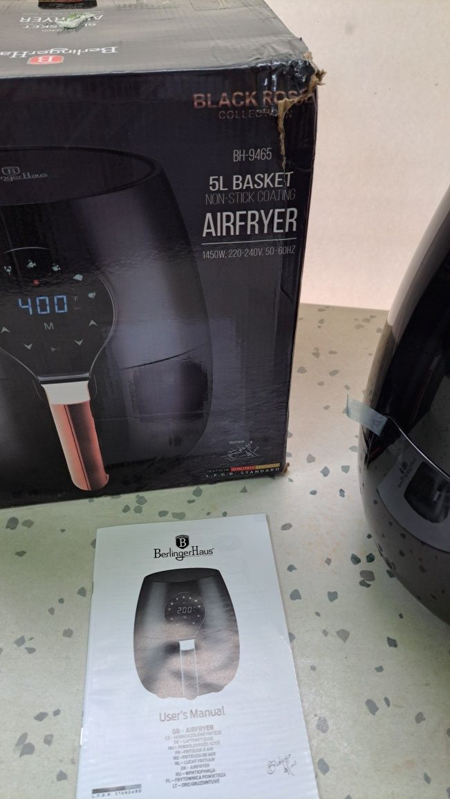 Airfryer Berlinger Haus 5л(BH9465)Monaco/Black Rose 1450W