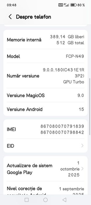 Vând Honor magic v3