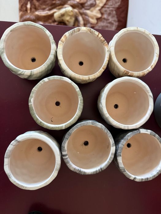 Кашпи за малки цветя, керамика