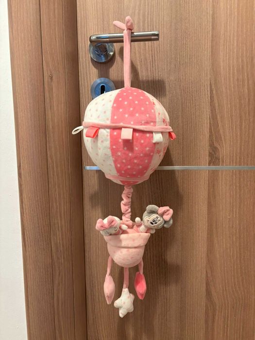 Jucarie muzicala moala pentru carucior sau patut Minnie