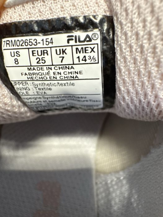 Маратонки Filla 25 номер