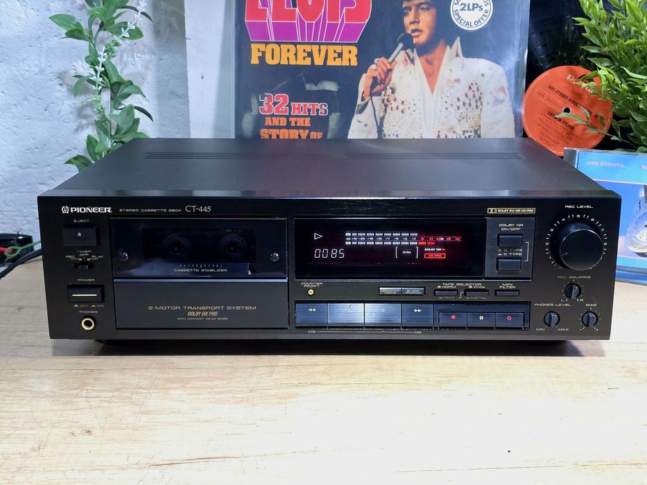 Casetofon deck PIONEER CT-445, hifi stereo, 2 motor,bias, dolby B C,
