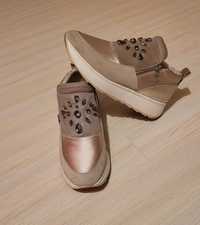 Pantofi casual dama GEOX D Gendry A Satin+Suede