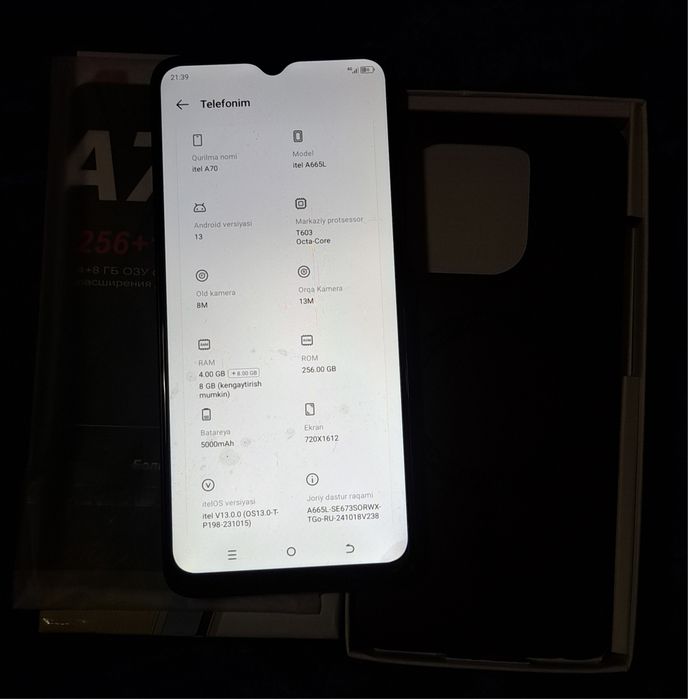 Iphone samsung Itel A70 itel a70  Telefon Ител а70 Samsung