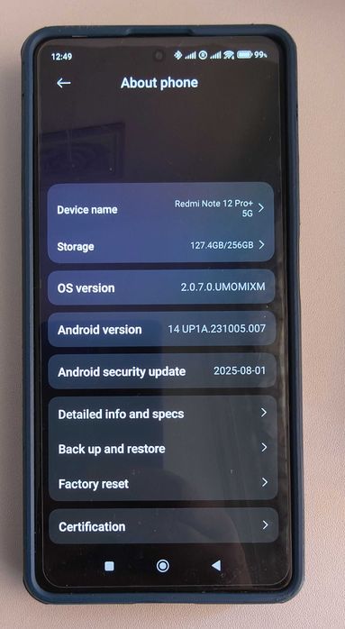 Xiaomi Redmi Note 12Pro+ 5G 256GB 8GB 5G - ЧЕРЕН
