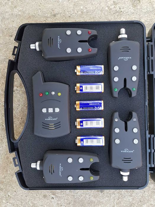 Set 4 Avertizori cu Statie Wind Blade 4 culori si valigeata Model 2