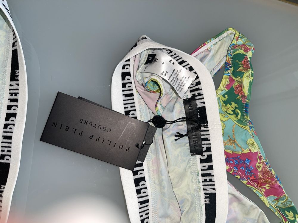 Бански филип плейн шарен philipp plein топ бикини бюстие