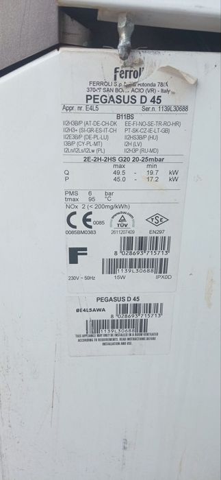 Italyanskiy kotyol 50 kwt FERROLI