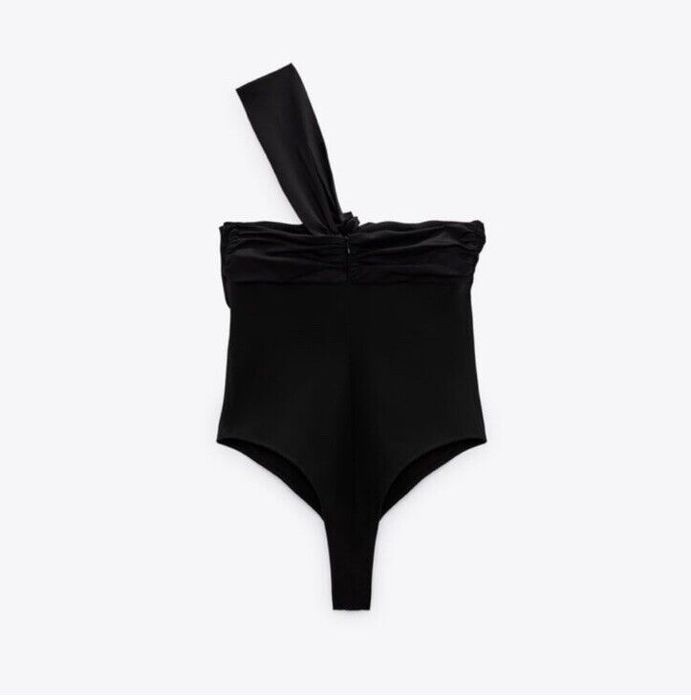 Черно боди с презрамка ZARA