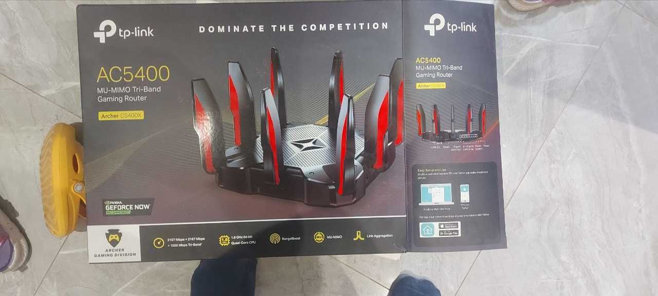 Геймерский трёх диапазонный Wi-Fi роутер Tp-Link Archer AC5400