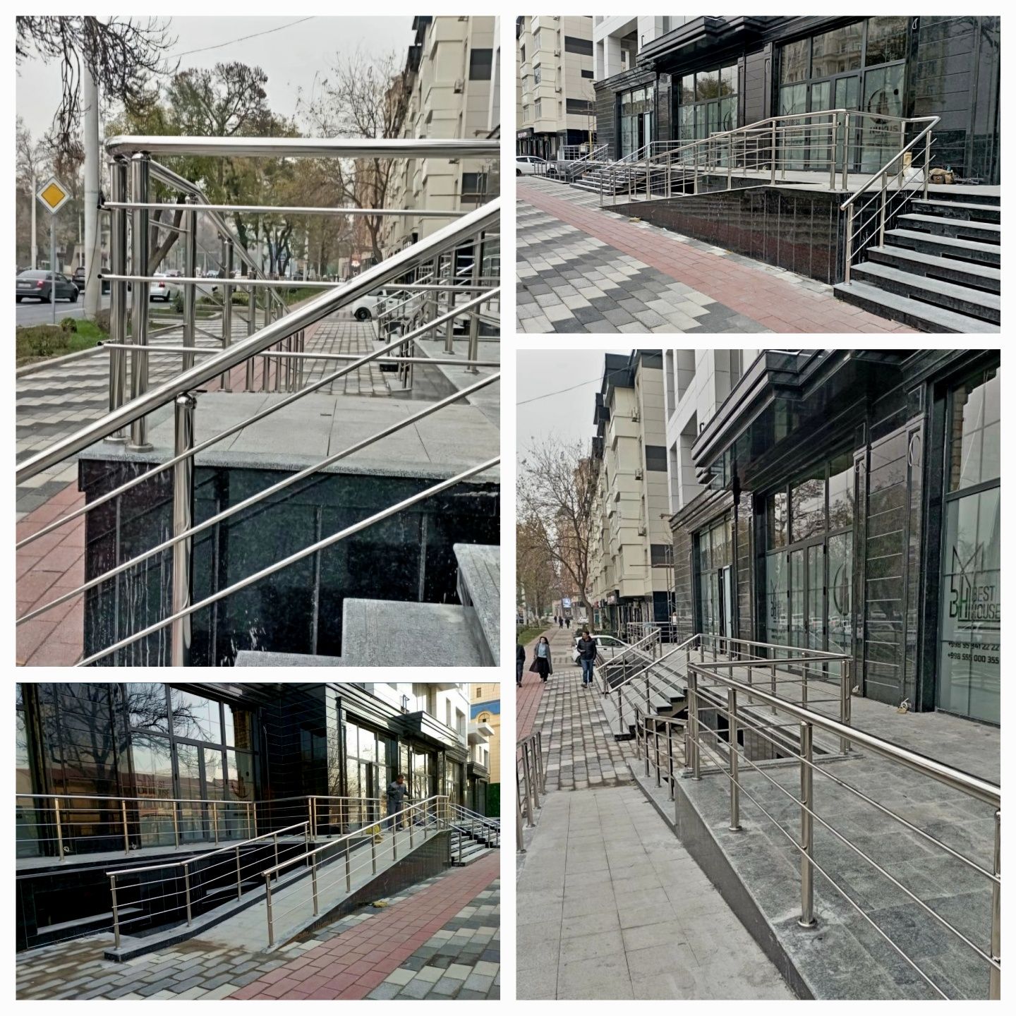 Perila iz nerjaveyki Перила из нержавейки