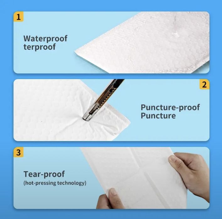 Пакеты с клеевой клапана для документов/для косметики/для маркетплейса