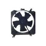 GMV radiator electroventilator Kia Rio, 2000-2005, Motorizare 1, 3 55/60kw; 1, 5 16v 72kw; 1, 6 I 16v 82kw Benzina, tip climatizare cu/fara AC, cutie M/A, dimensiune 120W/300mm, cu 2 pini, plastic, HCC