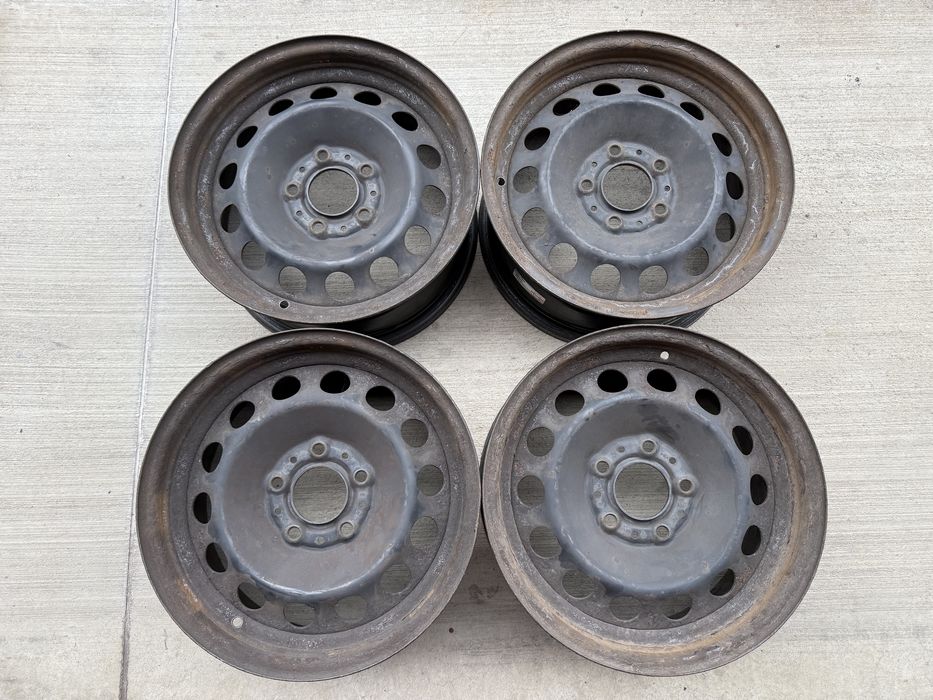 4бр. Железни 16” Джанти 5х120 за -BMW- 7Jx16EH2+,ET31 *100лв Комплект*