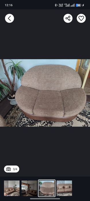 Диван плюс два кресла