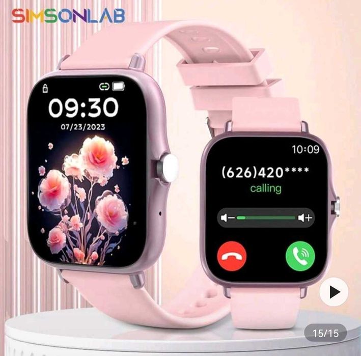 SmartWatch Nou Roz compatibil cu Android și IOS