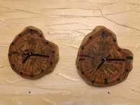 Часы настенные лофт из спила деревянные