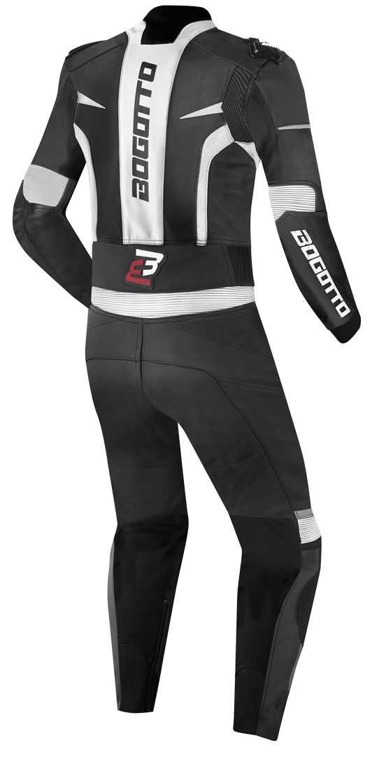 Кожен Мото Екип BOGOTTO MISANO Black/White Номера 50, 52, 56