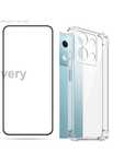 Xiaomi Redmi Note 13C/13T/13 PRO/5G Husa Bumper Clar + Folie Sticla 6D