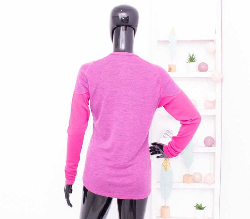 Devold дамска мерино блуза дълъг ръкав термо лилаво розова вълна L