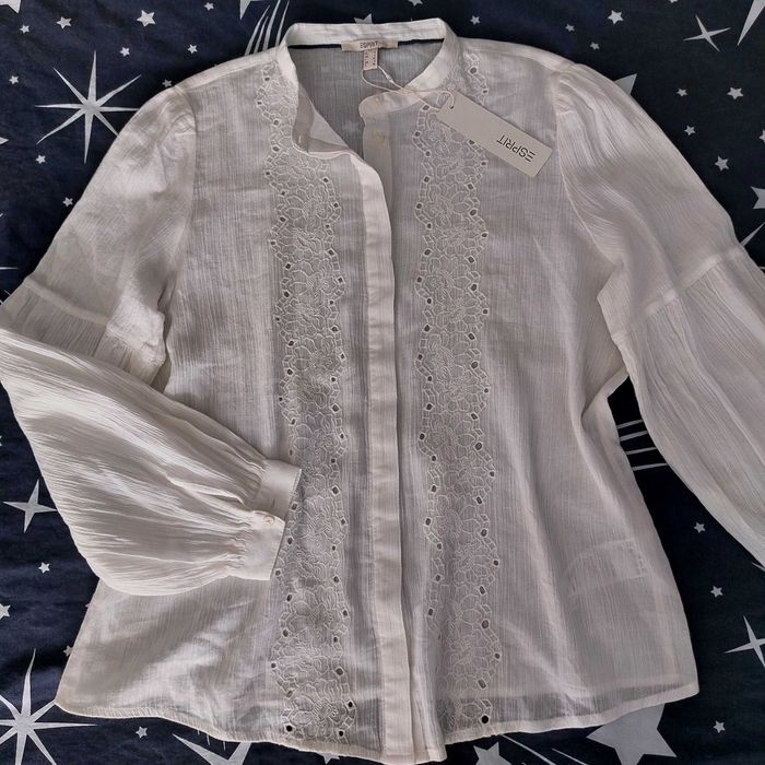 Дамска риза ESPRIT, нова, с етикет, с бродерия. Размер л