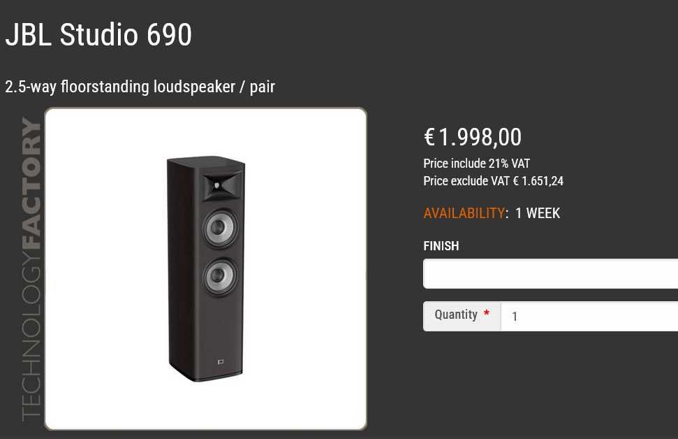 Boxe  JBL Studio 690