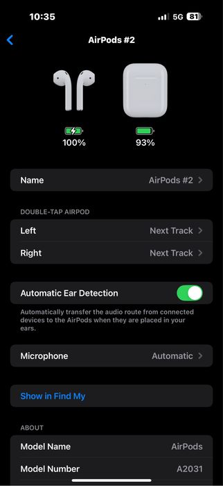 AirPods 2 Wireless Charging Case
