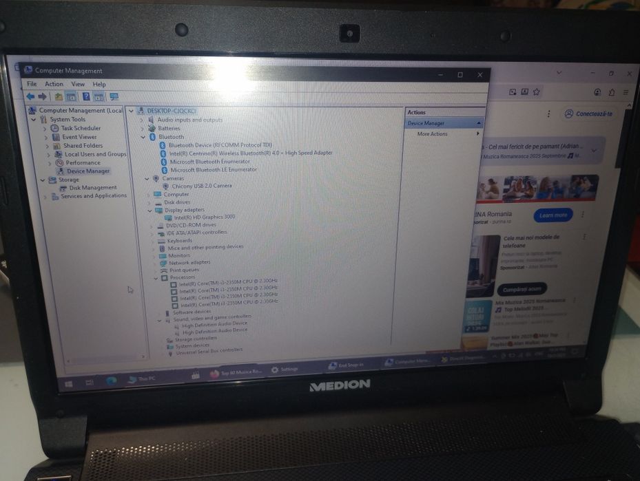 Medion E6227, Intel Core i3, Bluetooth,8 gb ram,500 gb, Office