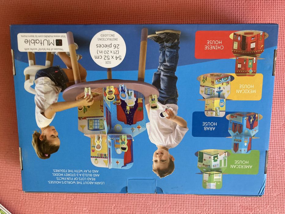 Joc case din lumea intreaga "Houses of the world" mare din carton