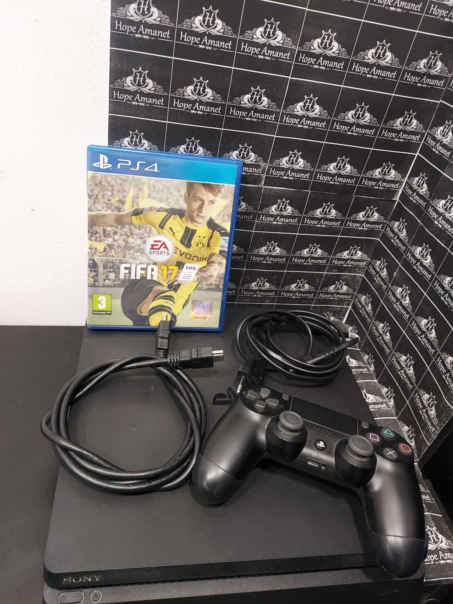 Hope Amanet P5-Consola Sony PlayStation 4 Slim, 500GB/O Maneta+FIFA 17