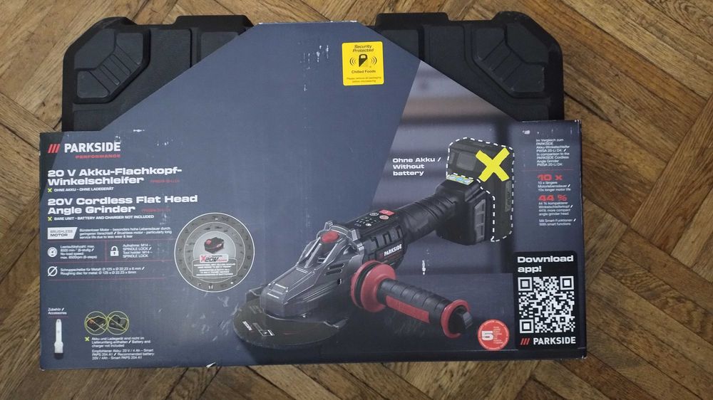 Polizor unghiular/flex parkside performance cap plat PPWSFA20LIC4/20 V