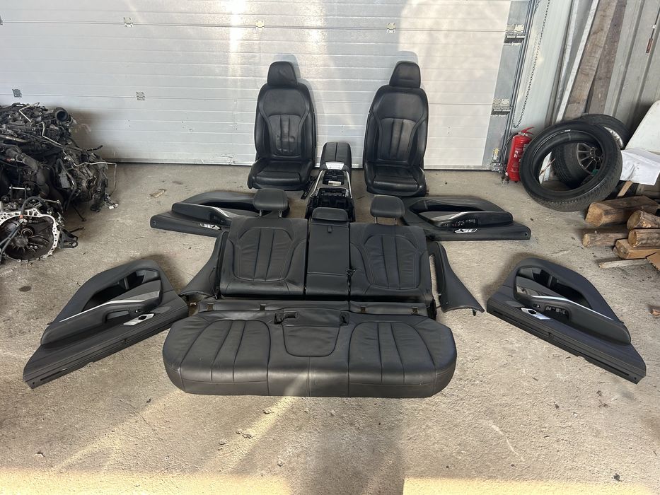 Interior piele negru scaune bancheta bmw x5 G05 2020
