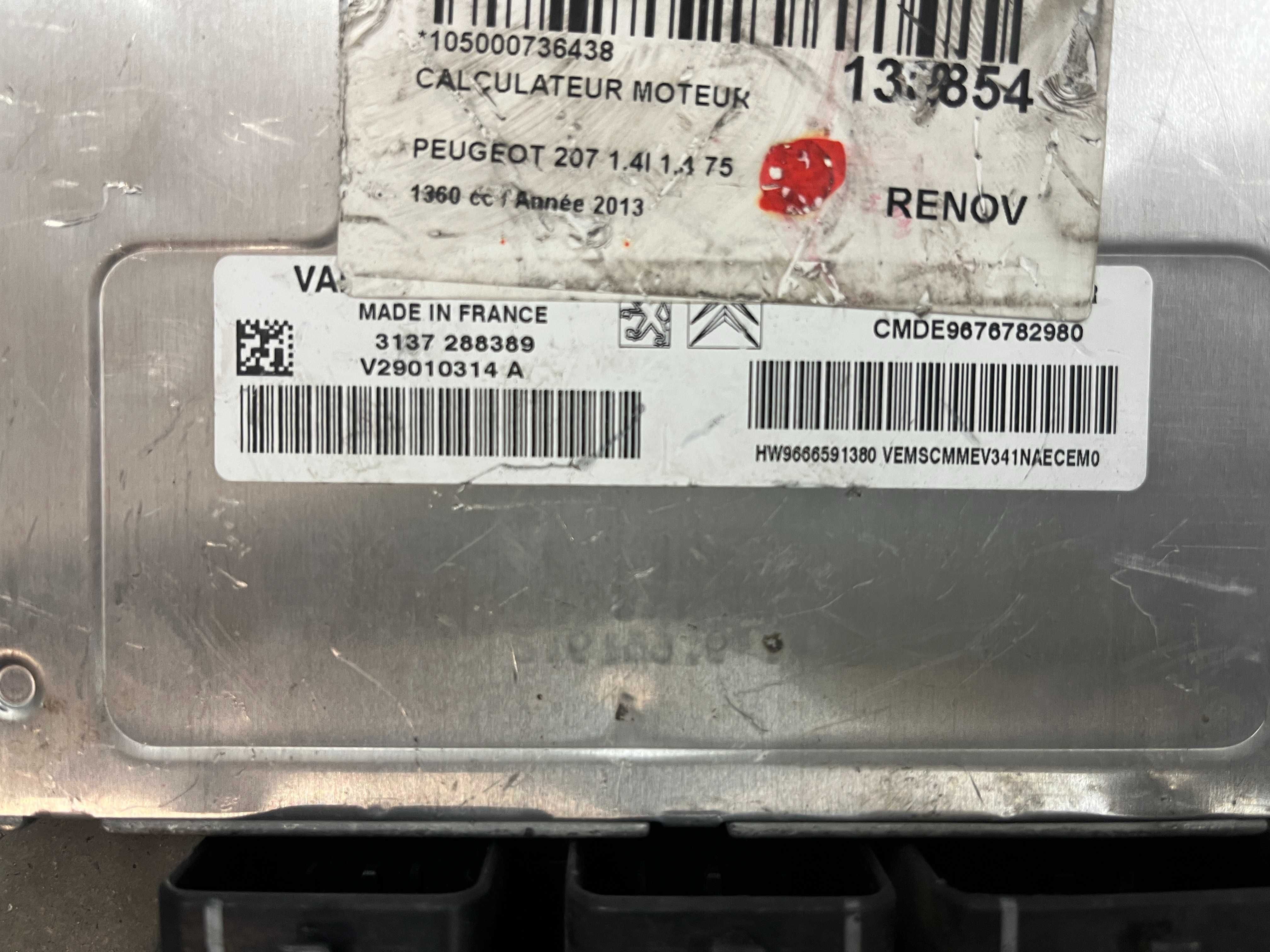 Компютър двигател ECU VALEO ВАЛЕО J34P V34.1 J34P-AAE Peugeot Citroen