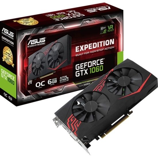 Видеокарта Asus GeForce GTX 1060 6Gb 192bit GDDR5