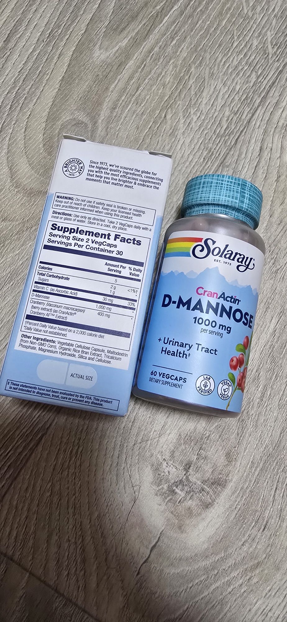 D-Mannose 1000 mg — натуральная поддержка для здоровья мочев