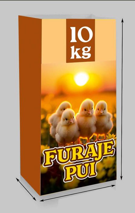 Servicii de editare grafica Etichete autocolante, pungi si saci furaje