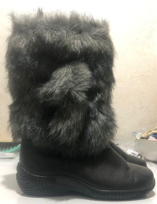Сапоги из натуральной собачьей шерсти!