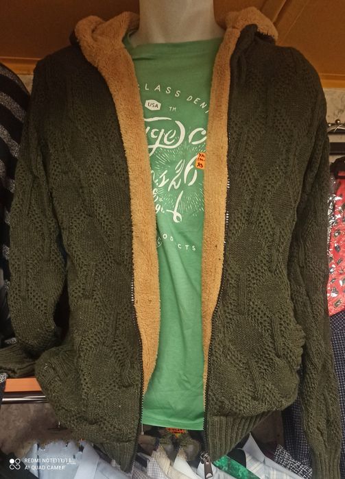 Суитчър жилетка с каракул - огр.. кличеество