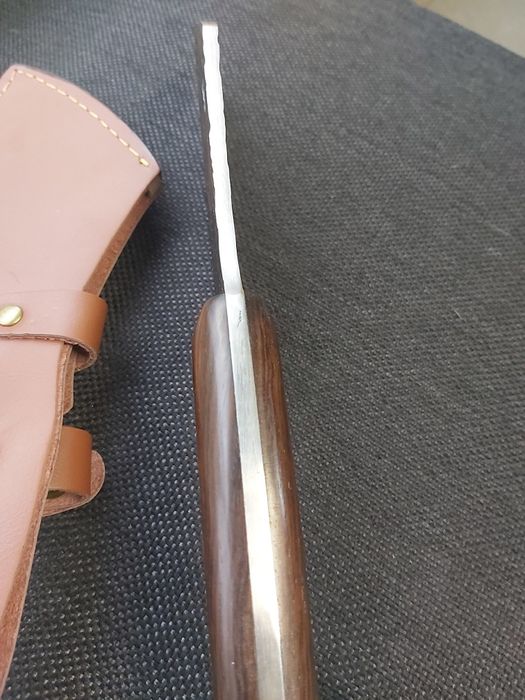 Широк японски кухненски нож с ковано острие,фултанг