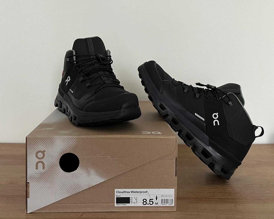 Ghete de Trekking On Cloudtrax Waterproof/Negru/Mărime 42