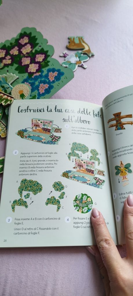 Книга "La Casa delle Fate" (Къщата на феите) с 3D модел за сглобяване