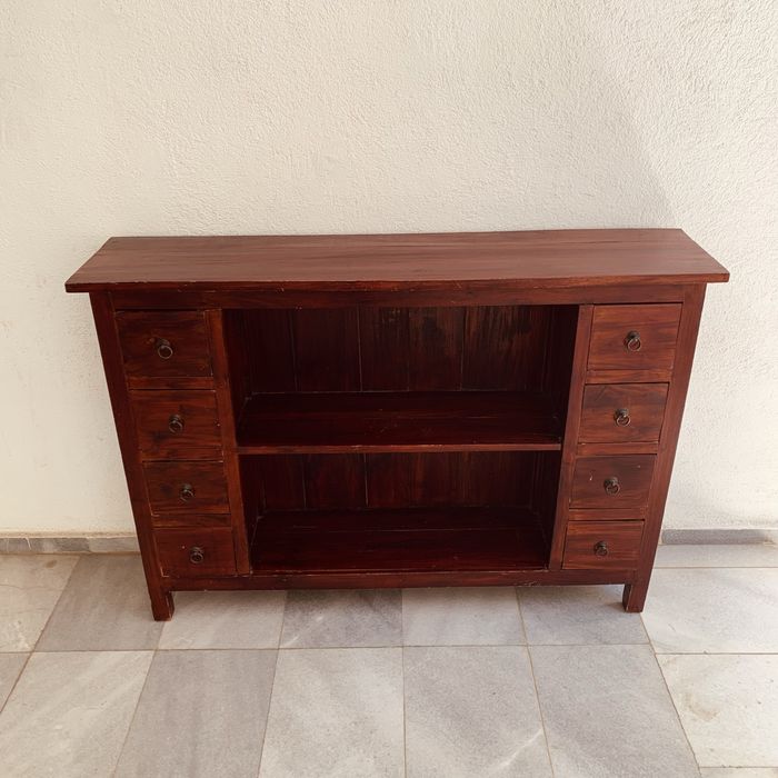 Масивен дървен шкаф – индийски стил, ръчна изработка