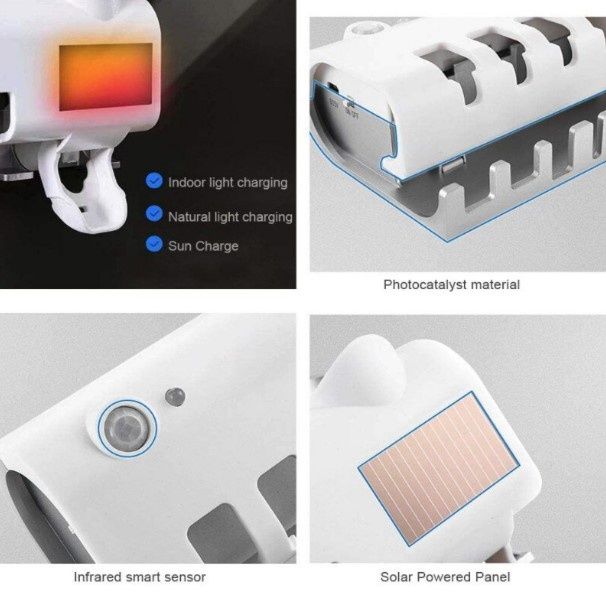 Соларен диспенсър за паста за зъби/ Има UV лъчи