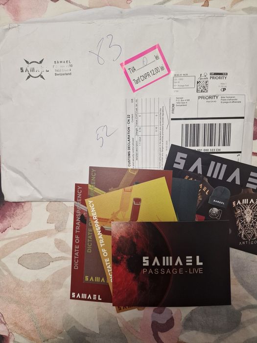 Tricou NOU  (T-shirt) SAMAEL Passage ORIGINAL  mărimea L