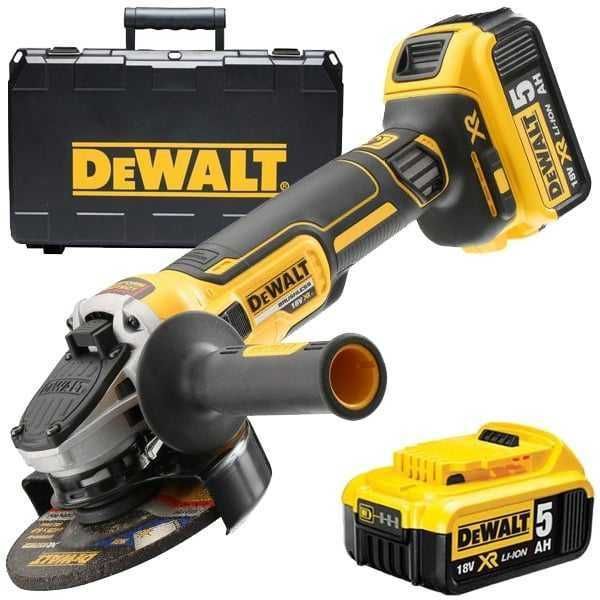 Flex Polizor Unghiular Makita/Dewalt x 2 Acumulatori 24V / 5Ah - Trusa