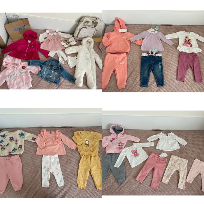 Дрехи за момиче 6-9м. Mayoral, Obaibi,Puma, H&M